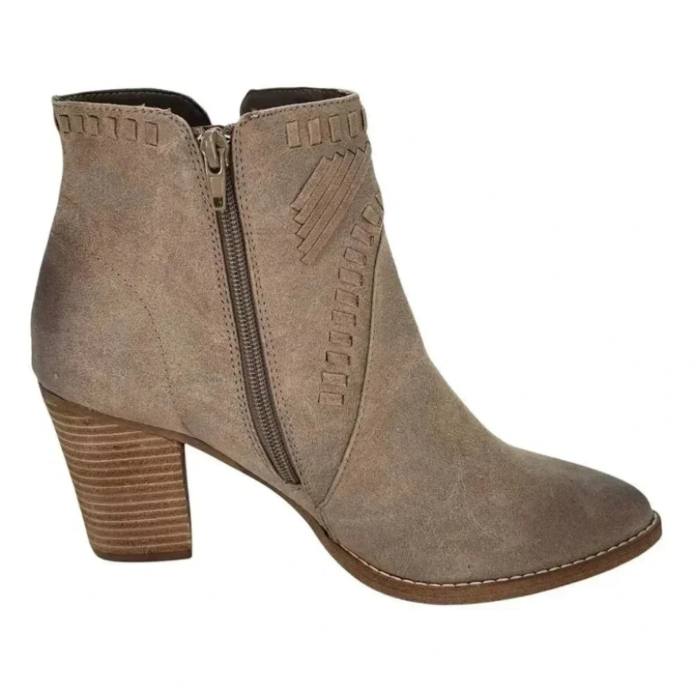 Zigi Soho Halyn Taupe Womens Ankle Boots Size 10M - Picture 4 of 13